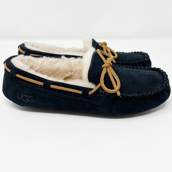 UGG | Dakota Slipper Black Suede Women's 6 - Picture 4 of 10